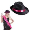 Шляпа-котелок Круглая шляпа Взрослая шляпа федора Сценическое шоу Наряд Шляпа трилби Головной убор