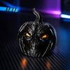 Нишевые готические подарки для друзей, Фигурка Зловещей Тыквенной Головы, 3D-печатная скульптура Джека-фонаря с оранжевыми декоративными жутковатыми глазами,