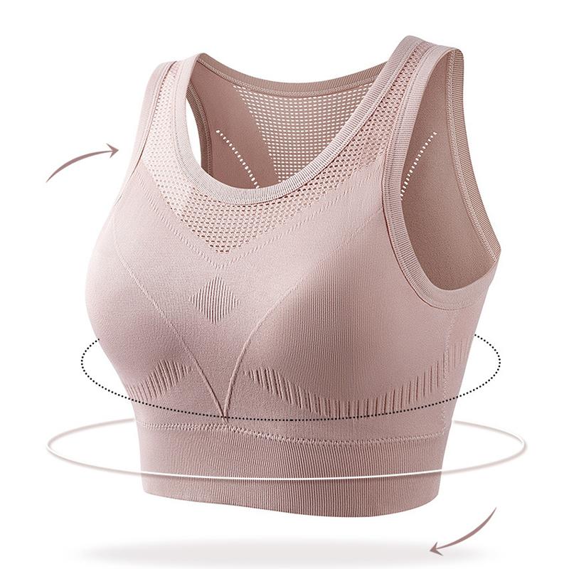 Женский спортивный бюстгальтер, противоударные бюстгальтеры с фиксированной чашкой, нижнее белье с полой спиной для спортивных женщин, большие размеры, бодибилдинг, бега, бюстгальтеры для йоги, нижнее белье