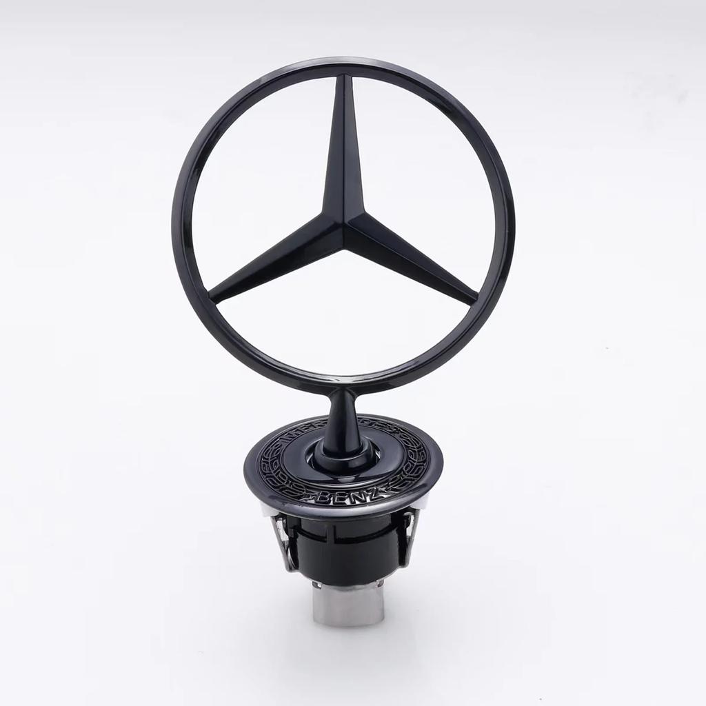 DRZ3 For Mercedes Benz Star Bonnet - Badge for Car Hood Front Chrome Logo Hood Marking for Benz C E S Class W204 W205 W212 W213 W211