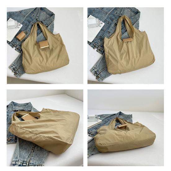 Складная расширяемая мини-сумка-тоут с брелоком, портативная нейлоновая сумка для покупок, многоразовая дорожная сумка для повседневных покупок