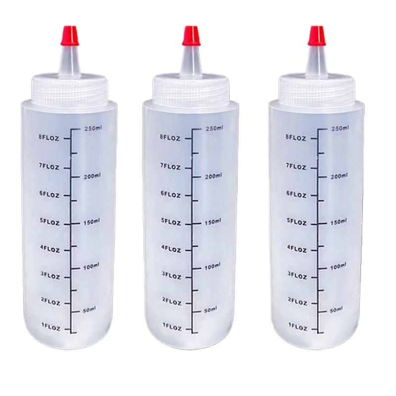 120/250/450ml Sharp-pointed Squeeze Sauce Bottle Ketchup Bottle Salad Dressing Squeeze Bottle Single-hole Squeeze Gravy Boats