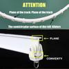 Flexible Ceiling Curtain 1M Track Mounted Bendable Curved Rod Rail Straight Slide Windows Decor Plastic Accessories Kit