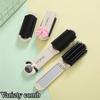 Small Comb Milky White Lamb Portable Mini Folding Airbag Comb for Women's Bangs Special Fold Stacked Mirrors