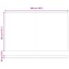 Retractable Awning Frame Cream 500 x 300 cm Polyester with PU Coating