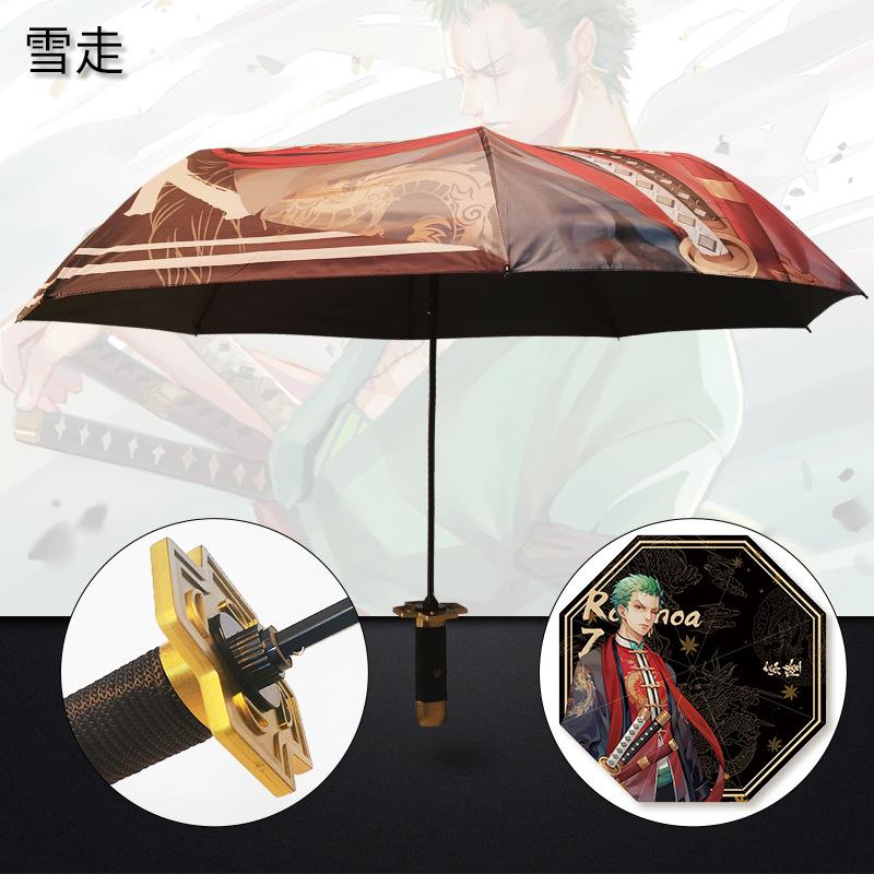 Идеальный Зонт-катана Zoro из One Piece, Зонт-трость от солнца, Складной зонт-трость, Аниме Танджиро Kimetsu No Yaiba, Зонты-катаны самурайские