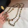 Creative Bohemia Pendant Necklace Retro Double Layer Necklace Vintage Long Sweater Chain Women