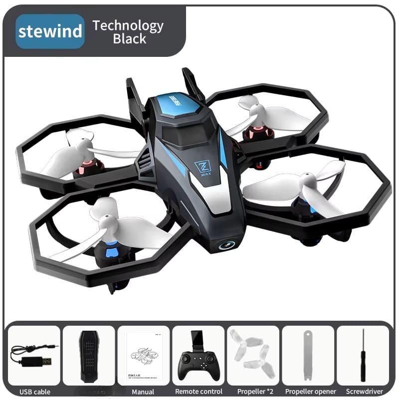 Новый мини-дрон с защитой от падений, интеллектуальная система обхода препятствий, цветная подсветка, однокнопочный режим объемного видения, безголовый режим, вращающийся на 360°, игрушка-дрон для аэрофотосъемки в подарок