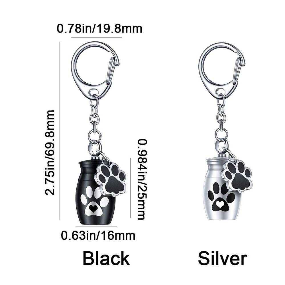 Hanging Pet Urns Keychain Aluminum Zinc Zinc Alloy Pet Urn Pendant Cat Dog Ashes Pendant  Pet Hair