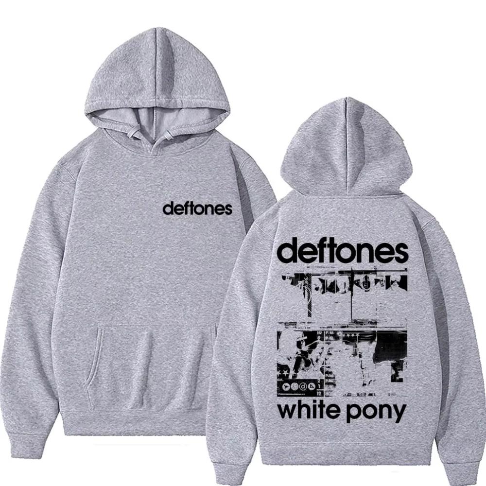 Худи с графикой Deftones White Pony для мужчин и женщин, альтернативный тяжелый металл, оверсайз, уличная мода, мужская модная толстовка
