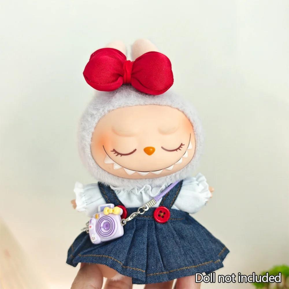 17см Мини Плюшевая Кукла Одежда Наряд Аксессуары Для Корея Kpop Exo Labubu Кукол Айдолов Вельветовый комбинезон Футболка Одежда Подарок