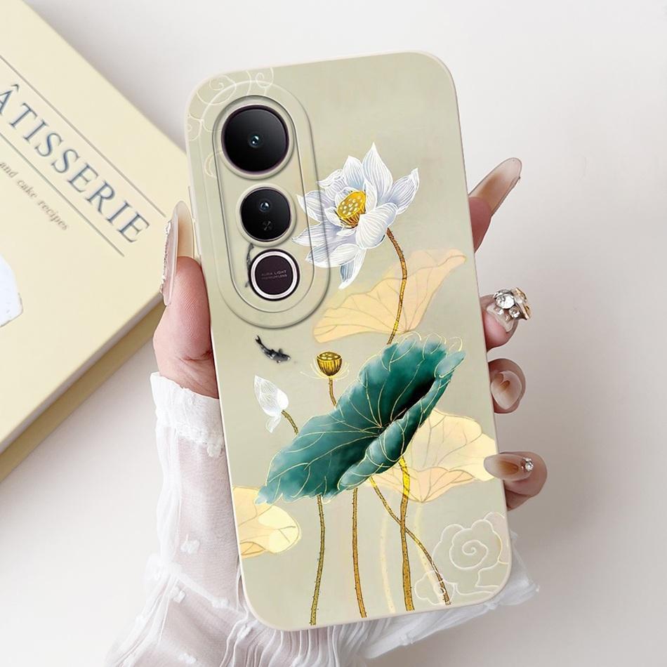 For Vivo V50 Lite Elegant Butterfly Floral Printed Phone Case For Vivo V50 V 50 V50lite Soft Silicone Shockproof Cases Bumpers