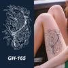 GH Hot Sale Waterproof Long Lasting Temporary Tattoos Stencil Body Art Arm Chest Leg Shoulder Tattoo Stickers for Girl Men Women