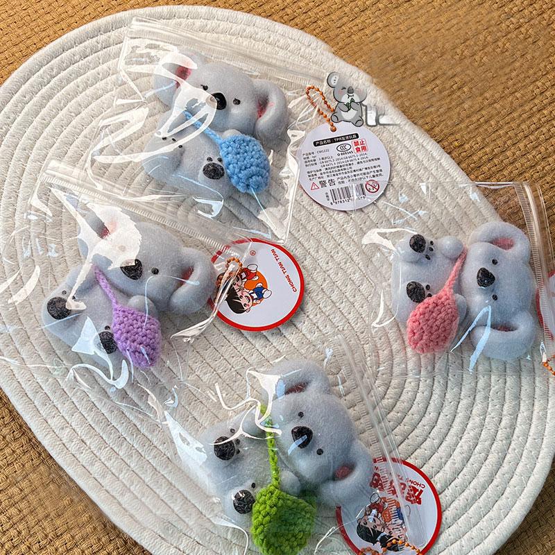 Кавайный коала, игрушка-сквиш, игрушка с медленным возвратом, фиджет-игрушки, ручная работа, силикон, снятие стресса, сквиши, сенсорные игрушки
