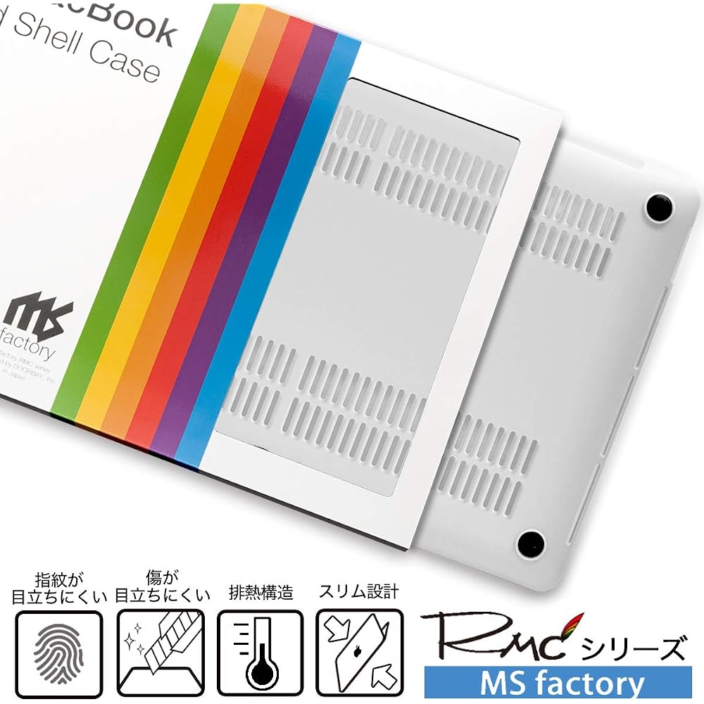 MS Factory RMC-MBP16-MCL Чехол-крышка для MacBook Pro 16 Жесткий корпус Матовое покрытие Прозрачный белый Полупрозрачный Модель 2019 года