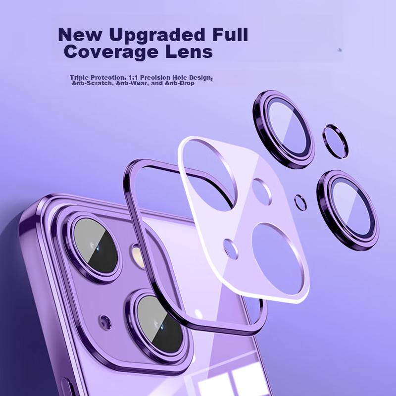 NEYAA IPhone 14 Plus Case, Ultra-Thin Shockproof Soft with Full Camera Protection, Stylish Simple Design, Glossy Black