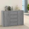 Commode/Buffet contemporain, Sonoma gris, 88x30x65 cm, Bois d'ingénierie LL0000150995