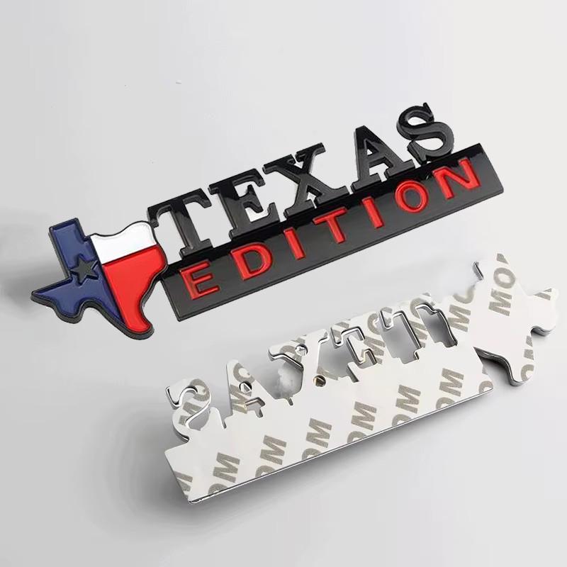 3D Metal Stickers Lone Star Texas Edition Emblem Sticker Car Body Accessories For Jeep Wrangler Rubicon Renegade Compass Grand