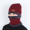 New Winter Men Simple And Stylish Knitted Hat Scarf And Gloves Winter Solid Warm Knitted Set Winter Warm Gifts For Male
