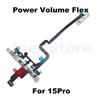 Power Volume Button Mute Switch Flex Cable for iPhone 15 16 Pro Max Plus 15Pro 16Pro Power Volume Control Slice Cable Repair