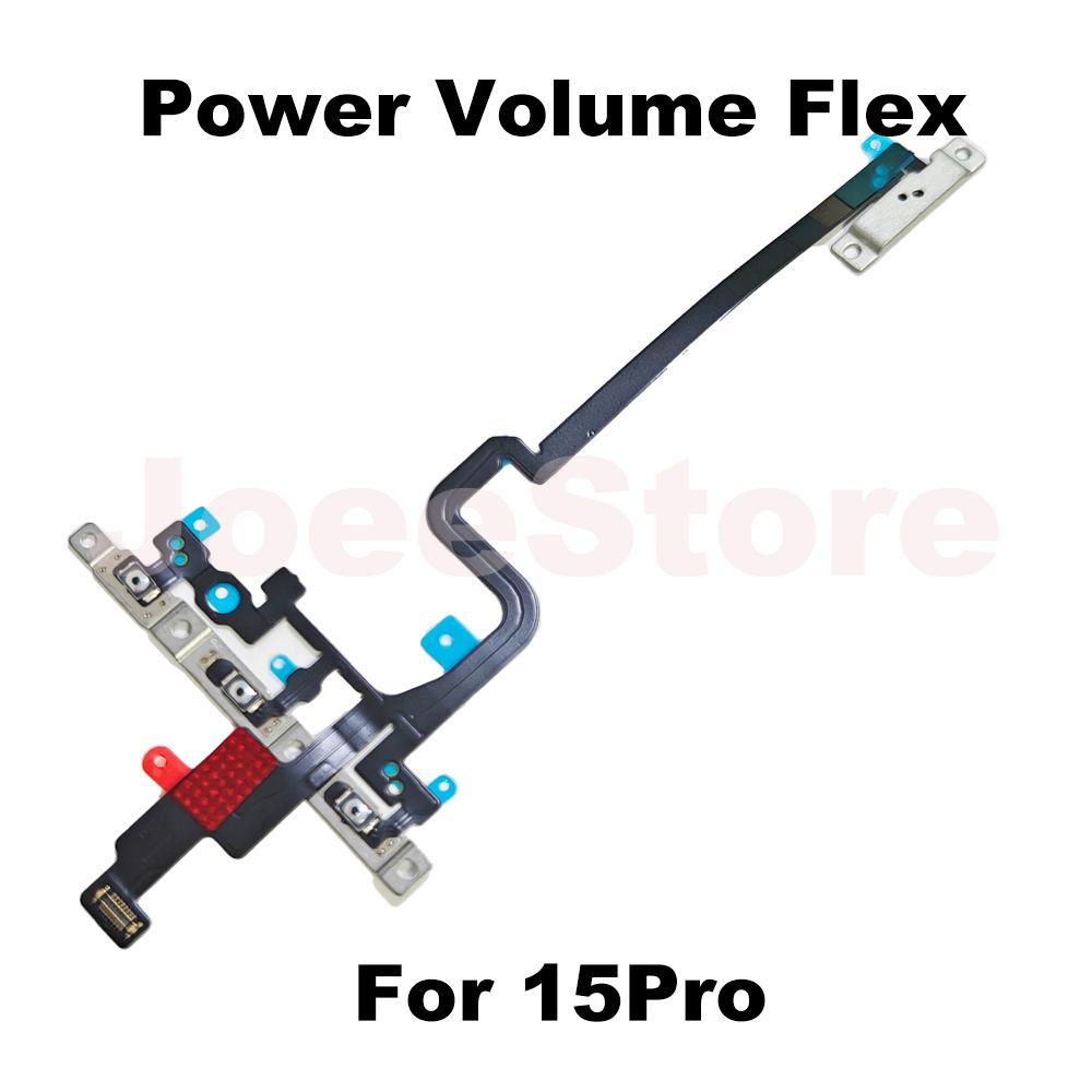 Power Volume Button Mute Switch Flex Cable for iPhone 15 16 Pro Max Plus 15Pro 16Pro Power Volume Control Slice Cable Repair