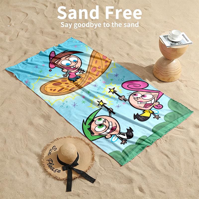 Fairy oddparents Beach towels also serve as bath towels summer essential a musthave for the outdoors the beach and the pool