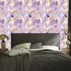 Ink Purple, Light Gray and Lavender Wallpaper 50x1000
