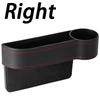 PU Leather Car Seat Gap Storage Box Universal Seat Gap Slit Box With Charging Hole Phone Bottle Keys Holder Box Auto Organizer