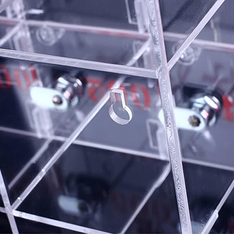 Transparent Acrylic Phone Storage Locker with Lock