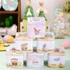 Empty Box Easter Gifts Box Square Shape Rabbit Tin Storage Box  Cookie Packaging