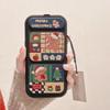 Складной кронштейн Рождественская собака Чехол для мобильного телефона iPhone 15 Подходит для Apple 14/13promax Магнитный 16 Мультяшный