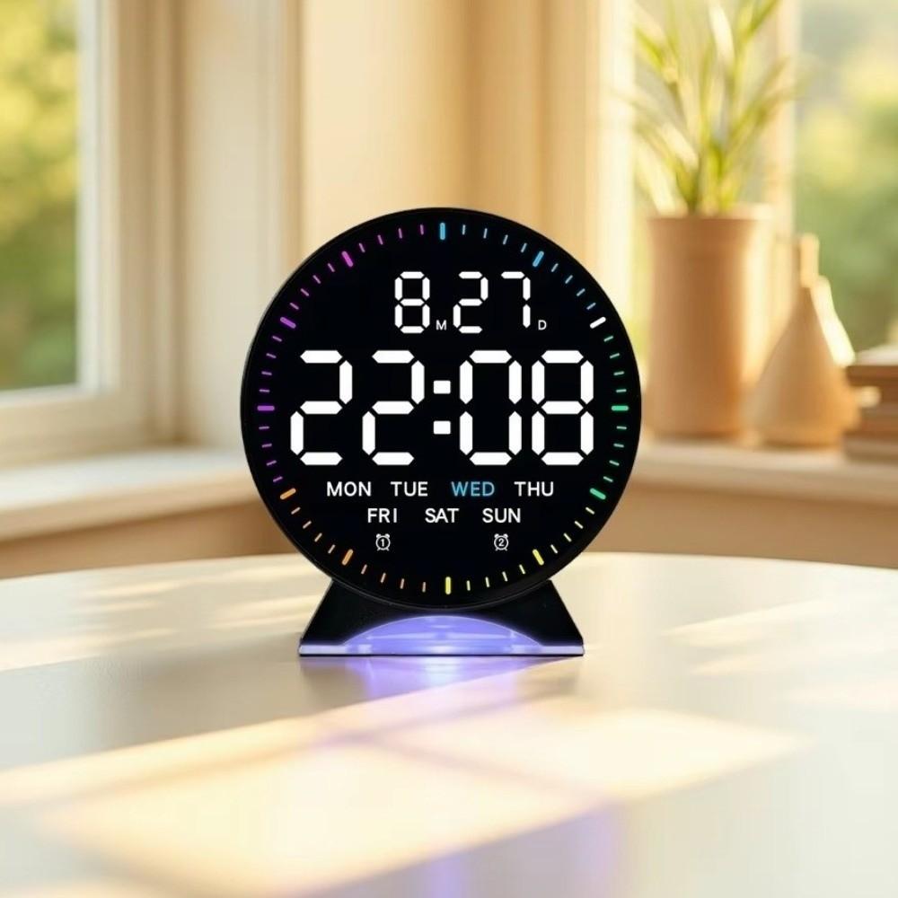 Date Week LED Digital Alarm Clock High-definition Digital Desk Clock Electronic Clock Bedroom