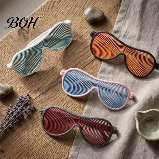 Niche Cool Sunglasses 10Pcs 3D Printed Fashion Sunglasses, Summer Beach Glasses, Large-frame Versatile Vacation Eyewear Eye Protection Lightweight