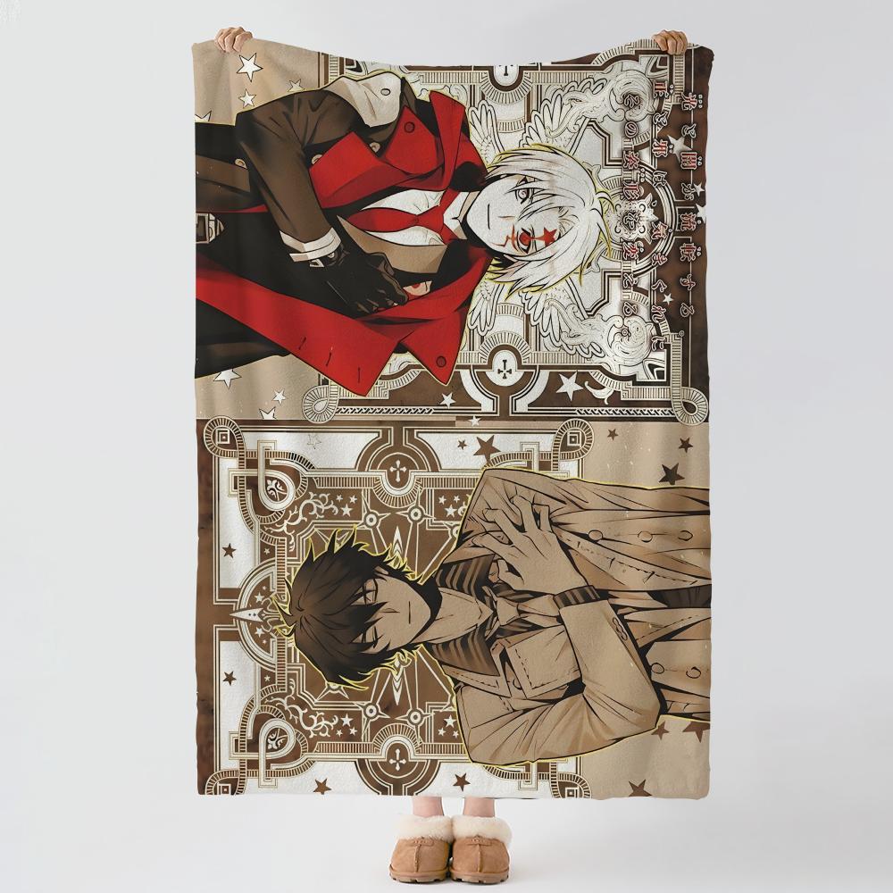 Аниме D-D Gray man-n Бросок Толстое Уютное Фланелевое Одеяло, Многоцелевое Использование В Помещении На Улице Ежедневный Сон