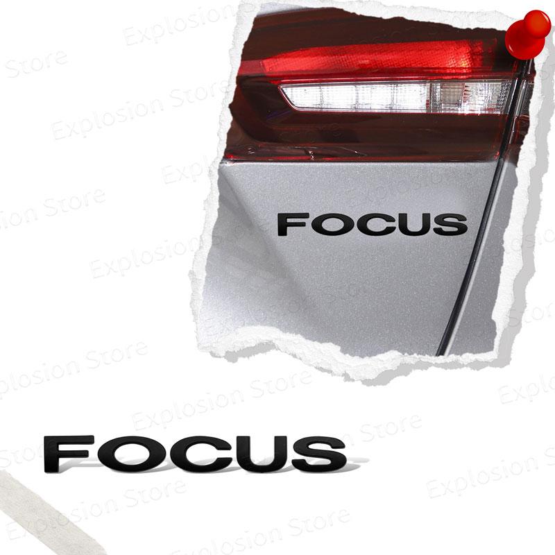 HDC3 Car Decor 3D ABS/Metal Car Letter Rear Bumper Trunk Decals Emblem Sticker For Ford Focus Logo MK1 MK2 MK3 MK4 Fiesta Ranger