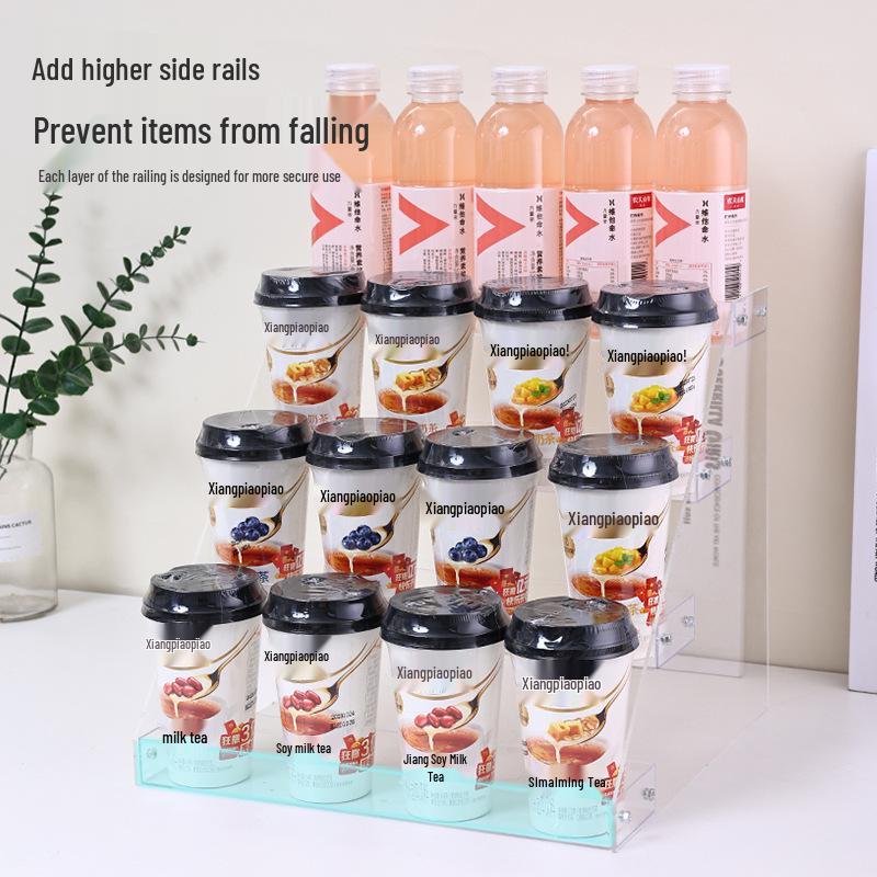 Акриловая ступенчатая стойка для демонстрации сигарет и напитков