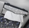 Bling Bling автомобильный солнцезащитный козырек, держатель для салфеток, коробка с кристаллами, чехол для полотенец, кронштейн, украшение интерьера