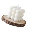 Cube Decorative Candle White Long Lasting English Pear Freesia Paraffinic Magic Cube Scented