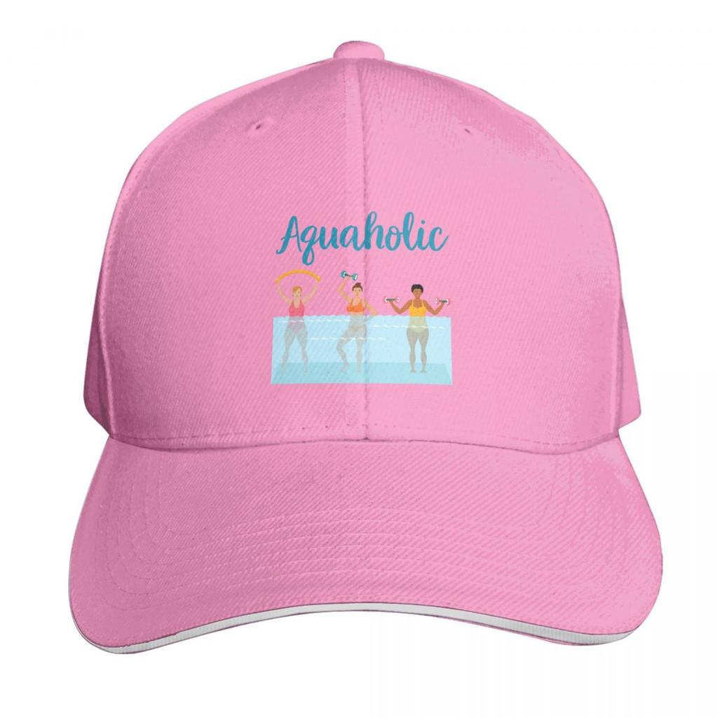 Aquaholic Water Aerobics Baseball Cap birthday Beach Outing beach hat Luxury Brand Womens Beach Outlet Unisexs