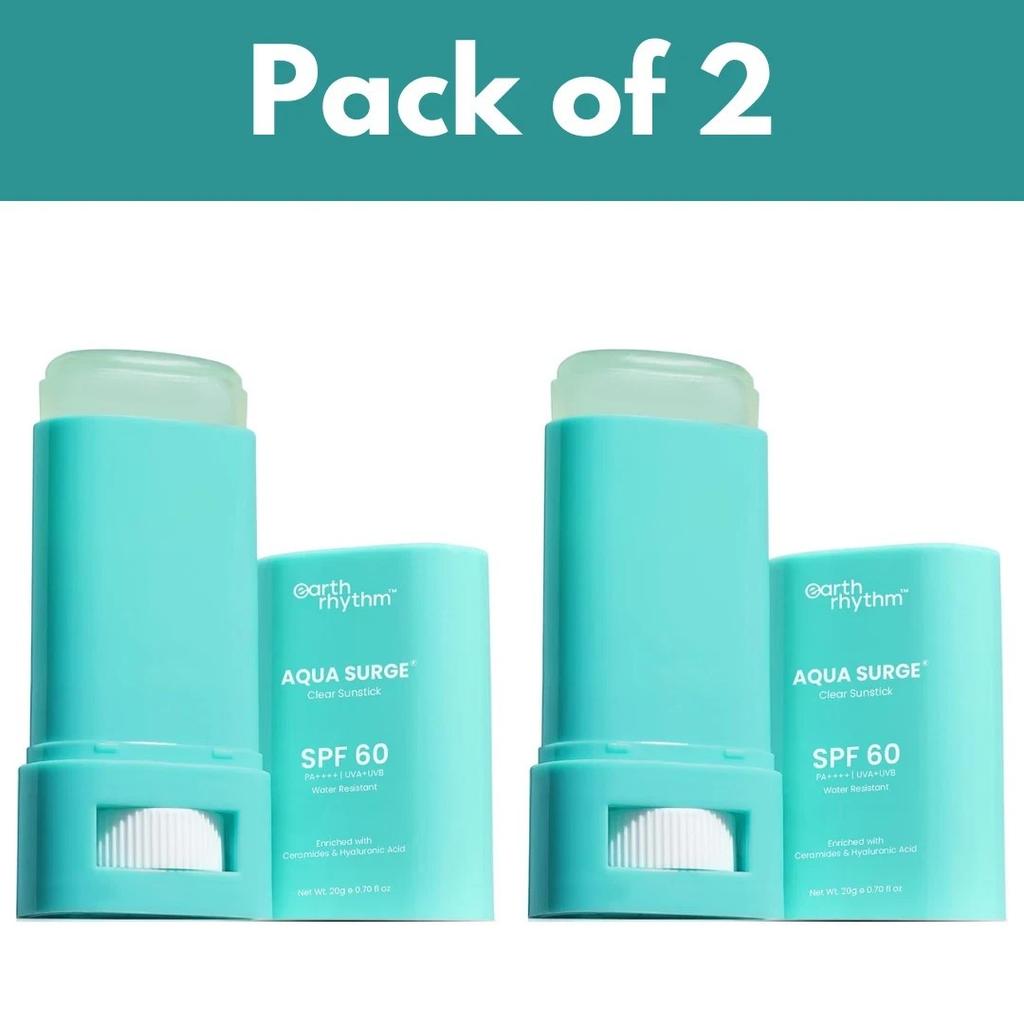 Солнцезащитный стик Earth Rhythm Aqua Surge SPF 60, PA++++ Защита от UVA/UVB 20 г