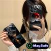 Чехол для мобильного телефона Luna Moon для iPhone 17 16 15 14 13 12 11 Air Pro Max Plus Mini MagSafe Стеклянный Цветной Чехол Красивый Чехол