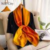 High-quality Luxurious Silk Scarves Headband Scarfs Neck Scarf For Women Chain Silk Scarf Women's Decorative Shawl