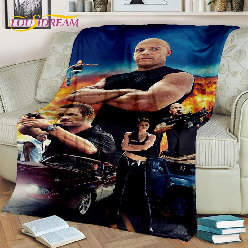 Одеяло с принтом фильма «Форсаж X 10», мягкое одеяло для дома, спальни, кровати, дивана, пикника, путешествия, офиса, одеяло, детское одеяло