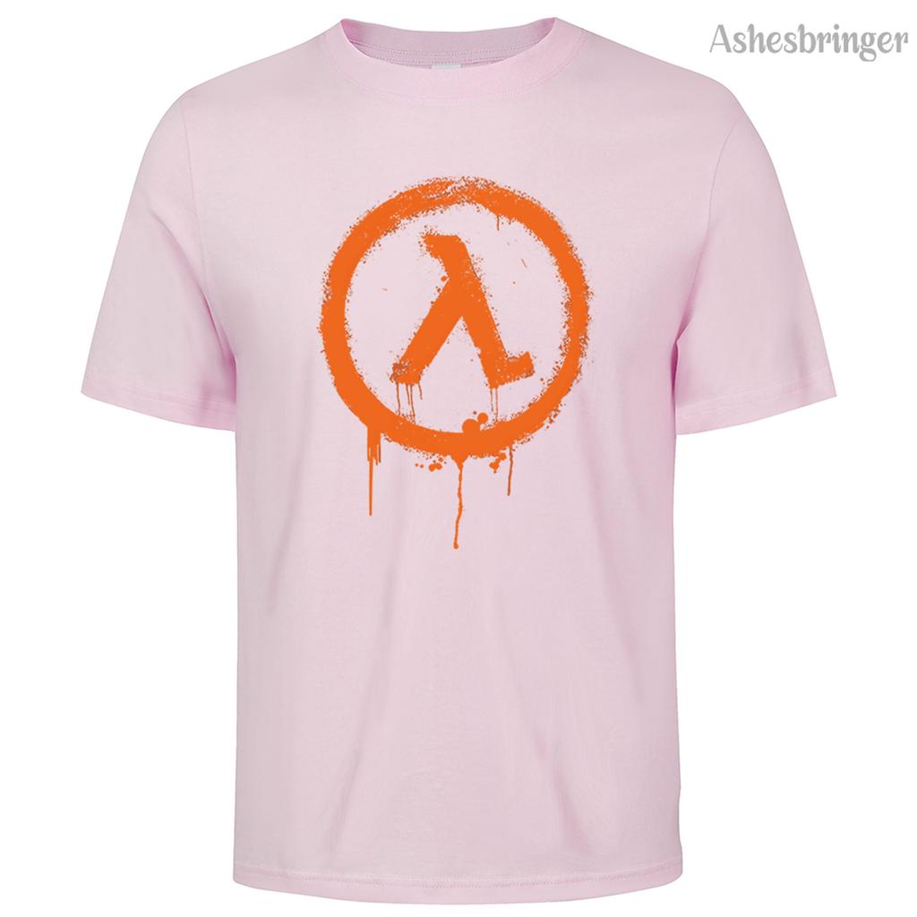 Мужская хлопковая футболка с круглым вырезом и графическим принтом Half Life, уличный повседневный стиль, топы для мужчин и женщин