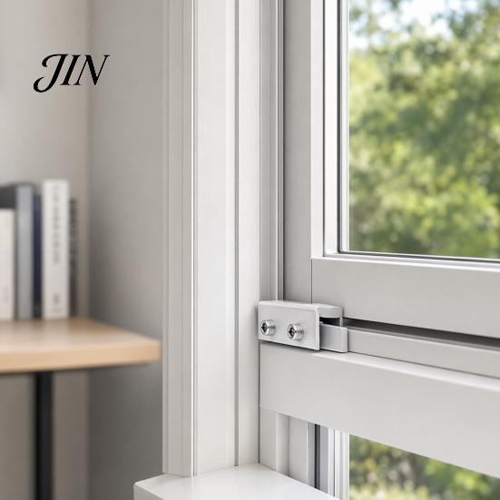 Air Conditioner Security Bracket 1 Set Window AC with Sliding Locks, Support Bracket, Temporary Lock Heavy Duty Metal Locks for Windows Up And Down No