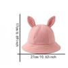 Adjustable Baby Fisherman Hat Cute Rabbit Ears Baby Sunhat Fashion Bucket Cap  Spring Summer
