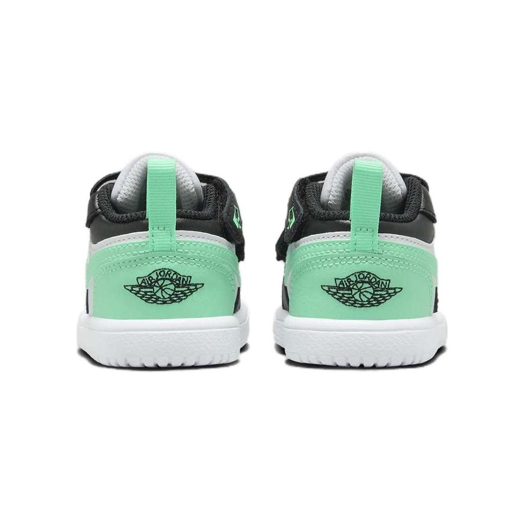 Кроссовки Air Jordan 1 Low ALT TD Green Glow Baby белые черные DR9747-131