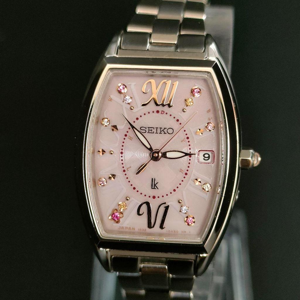 [USED] SEIKO LK Lucia Pink Gold Solar Women's Watch