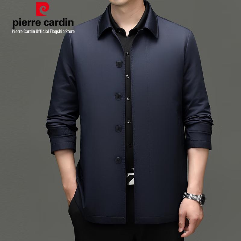 Pierre Cardin Мужская повседневная куртка средней длины из 100% хлопка