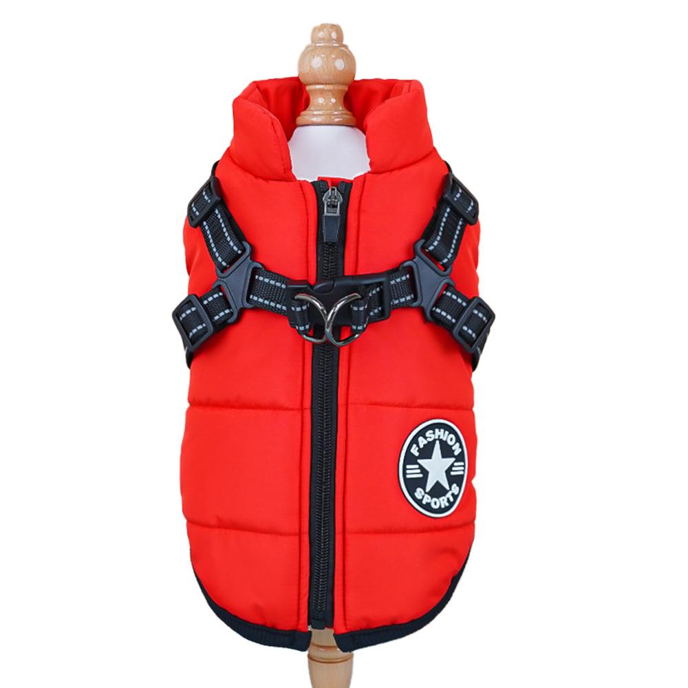 ZC1950 Clothing Clothes Pet Coat Dog Harness with for